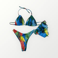 Combo Bikini triangolo Florida + pantalone + bandana