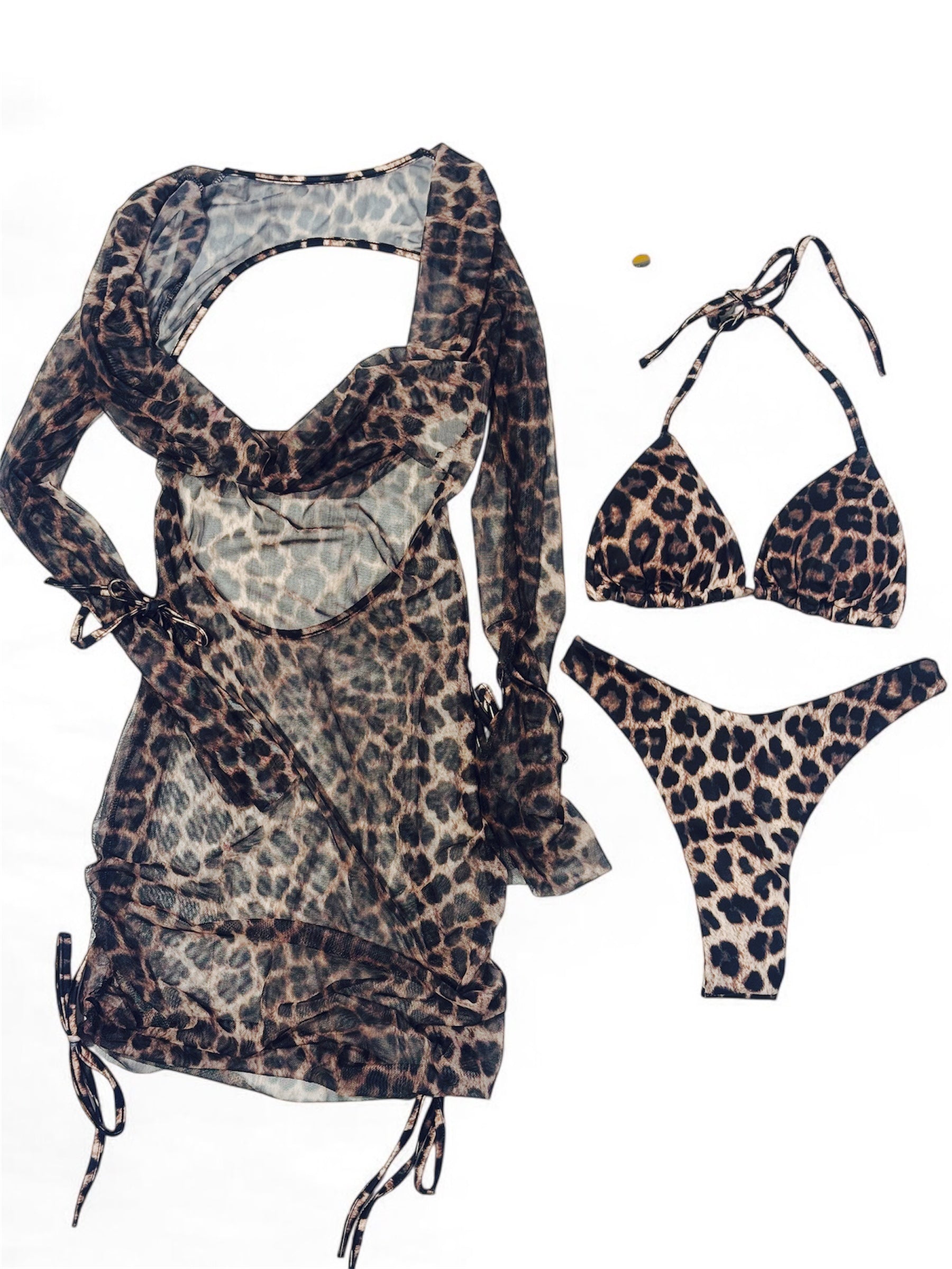 Bikini triangolo + copricostume Leo